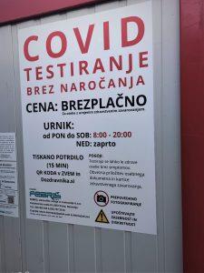 Brezplačno hitro testiranje na COVID 19 v Borovnici 1